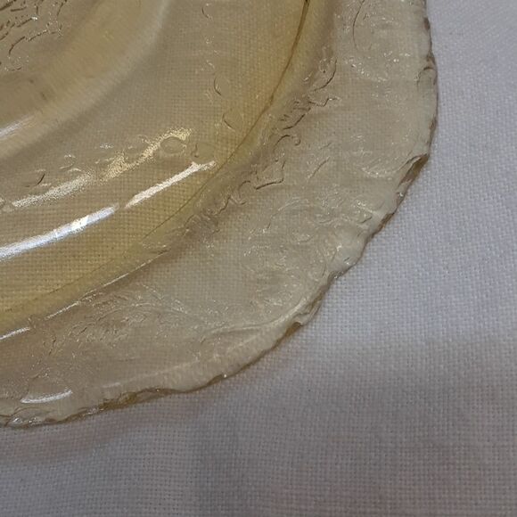 1930’s Depression Federal Glass Plate Madrid Pattern 6” Lot Of 6 - Picture 6 of 8